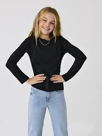 ONLY | Mädchen Langarmshirt KOGNEW | schwarz